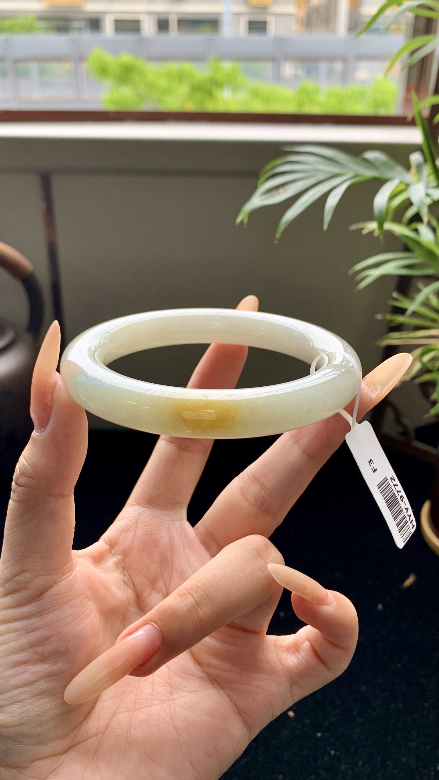 黄翡圆条成品,HYY-9772,尺寸：57-11-11