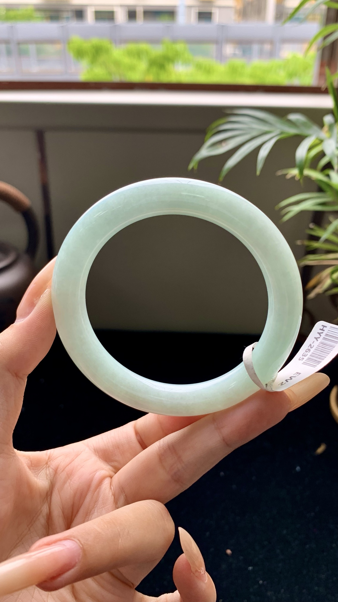 晴蓝圆条成品,HYY-2635,尺寸：56.5-10-10