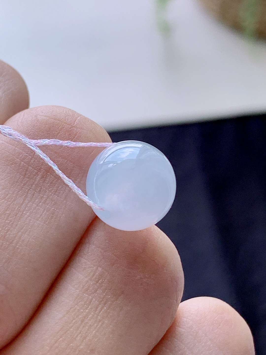 珠子，冰紫圆珠子单珠吊坠，性比高，尺寸12mm，重量3克
