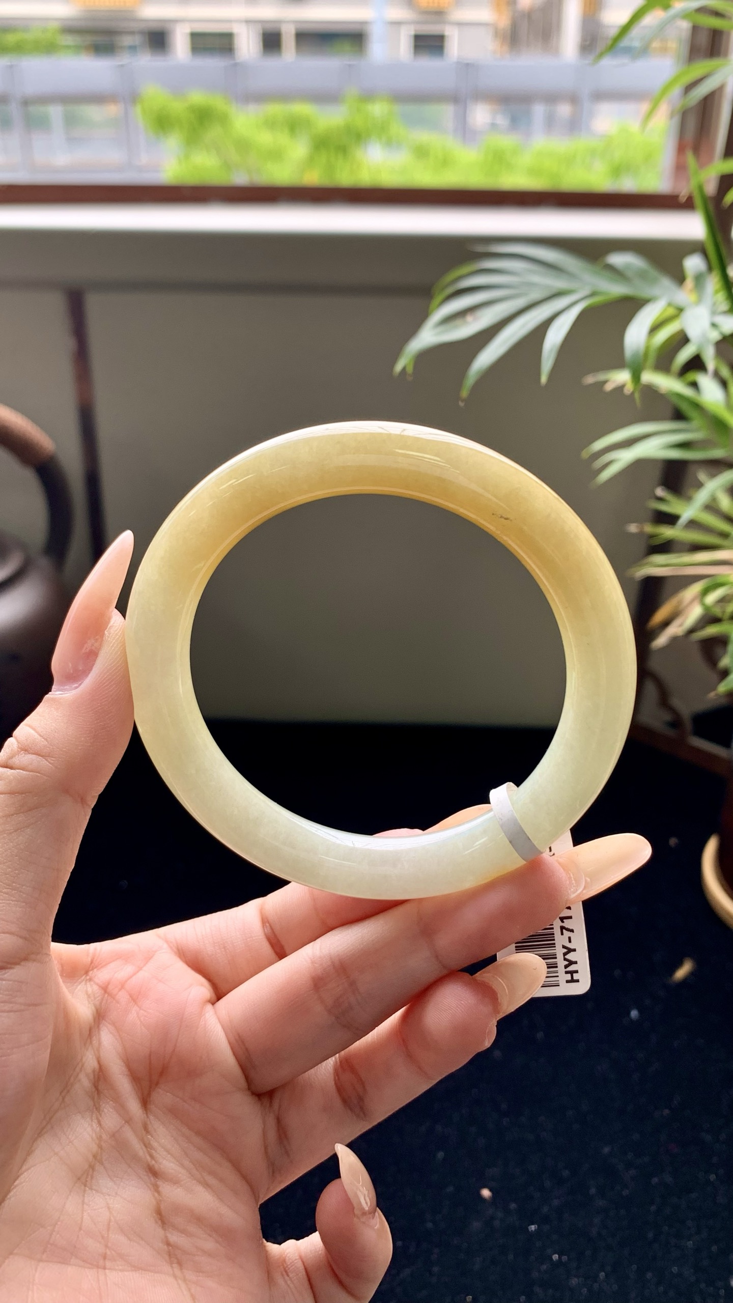 黄翡圆条成品 HYY-7175 尺寸：58-10-10