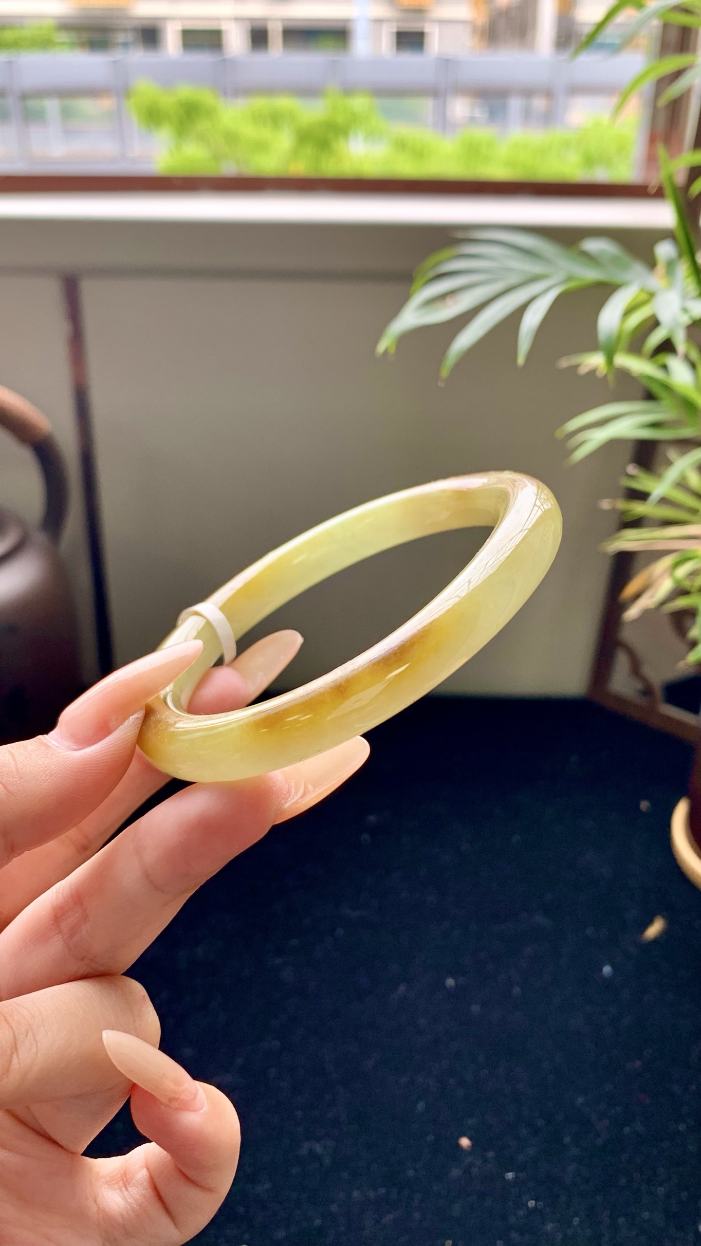 黄翡圆条成品 HYY-9882 尺寸：59-9-9