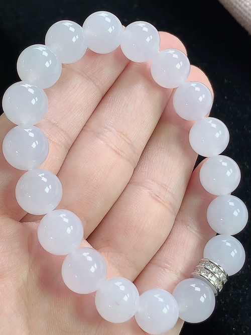 冰种玉珠手串，尺寸10.2mm，D28xtg