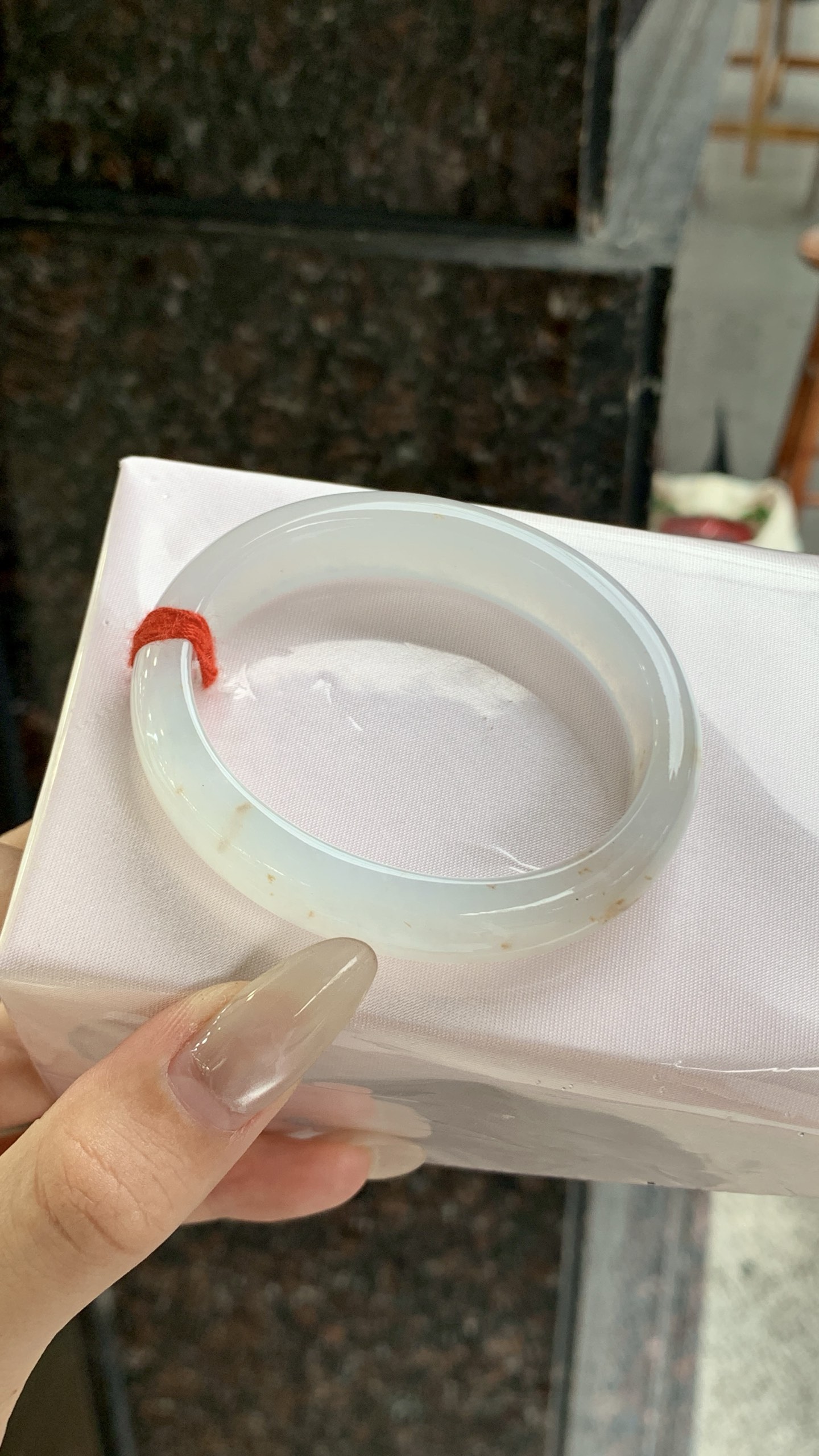 洒金贵妃成品手镯