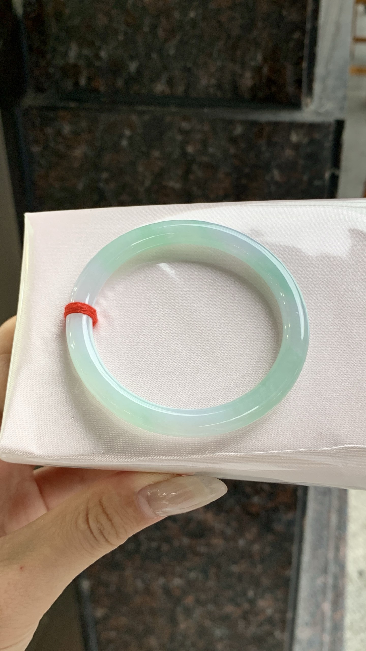 晴绿美人条成品手镯