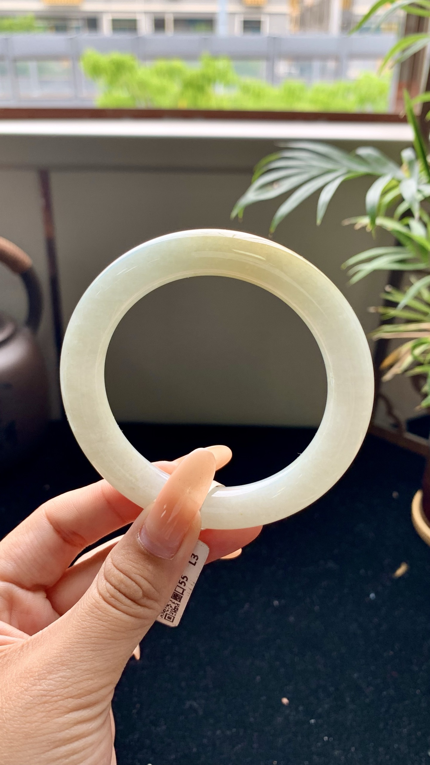 黄翡圆条成品 HYY-9734 尺寸：55.5-11-10