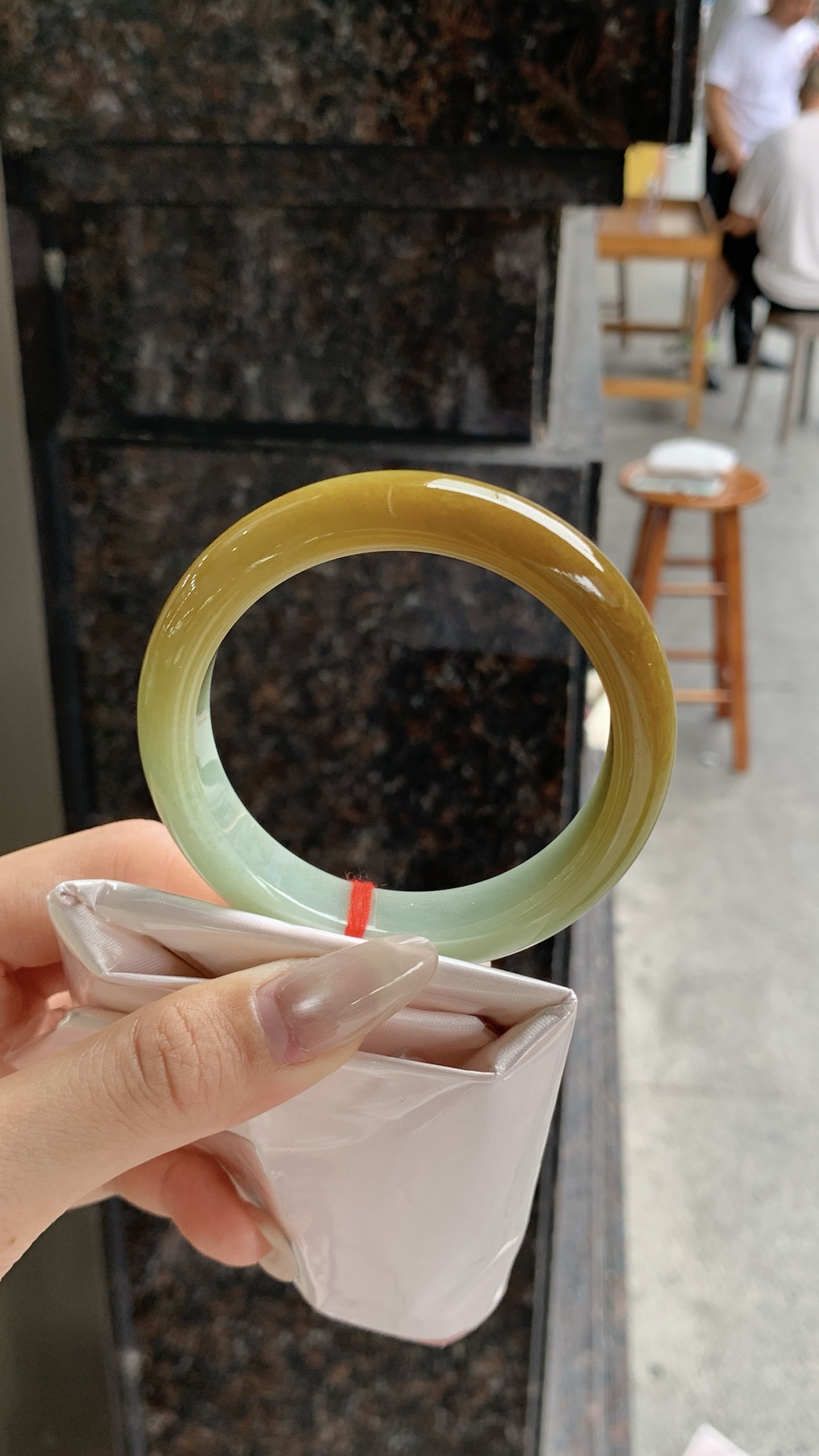 黄翡成品手镯
