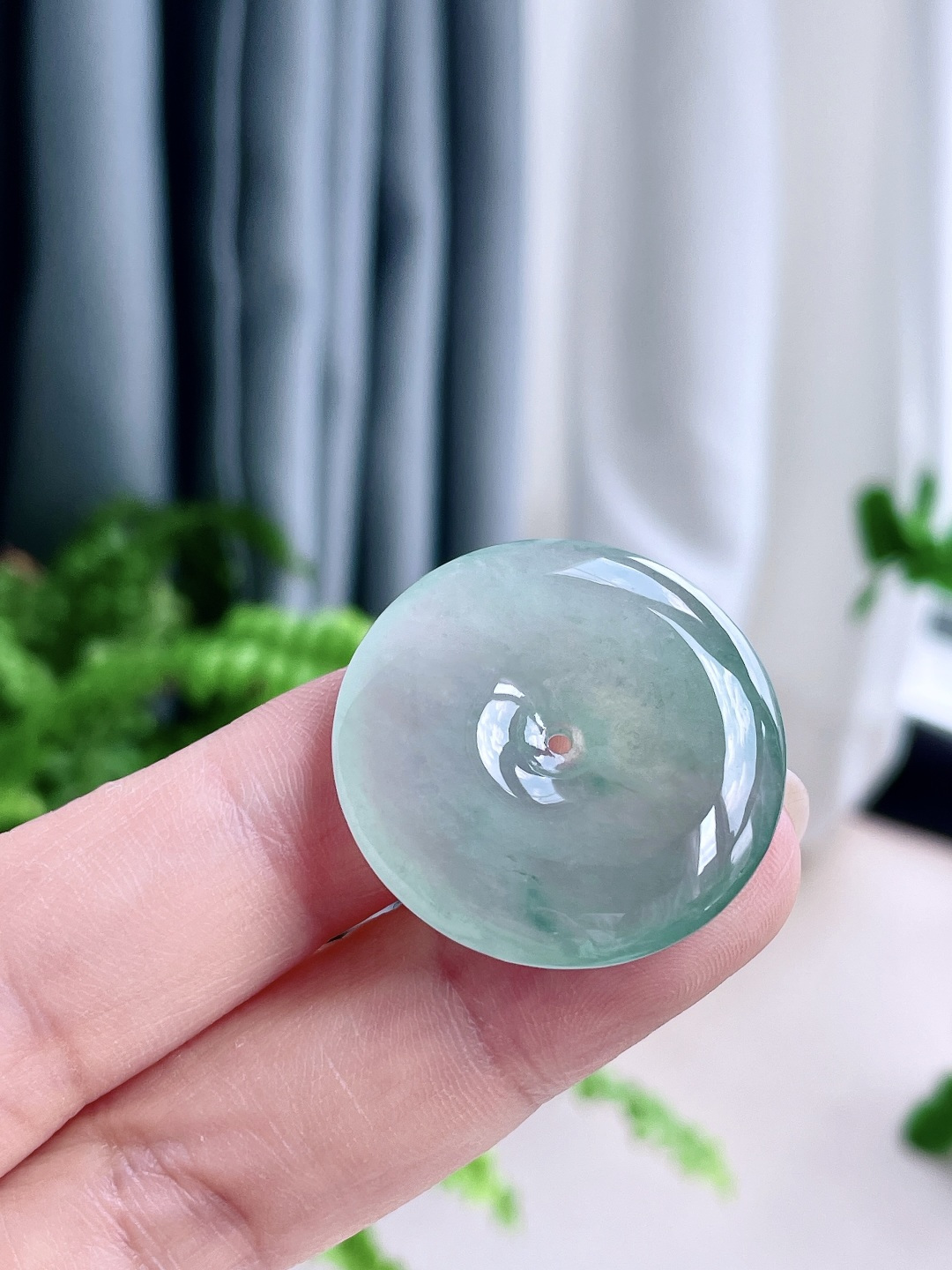 冰晴水飘花平安扣吊坠,性比高