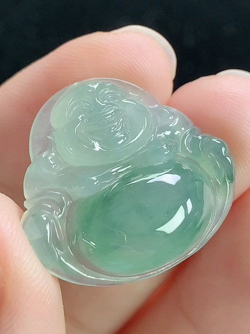 冰飘花佛公，无裂，尺寸21.7-24-5.4mm，D28lzy