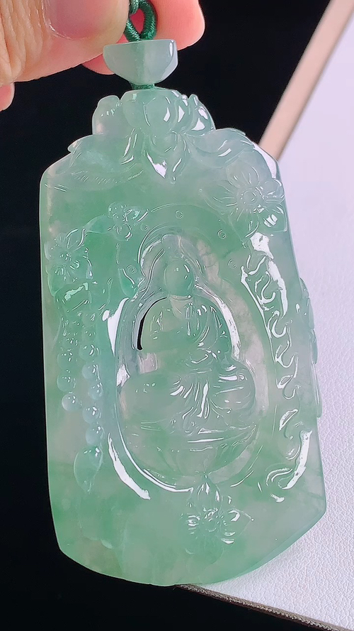 冰晴悟道，无裂，尺寸:73.8-41.5-8.7mm