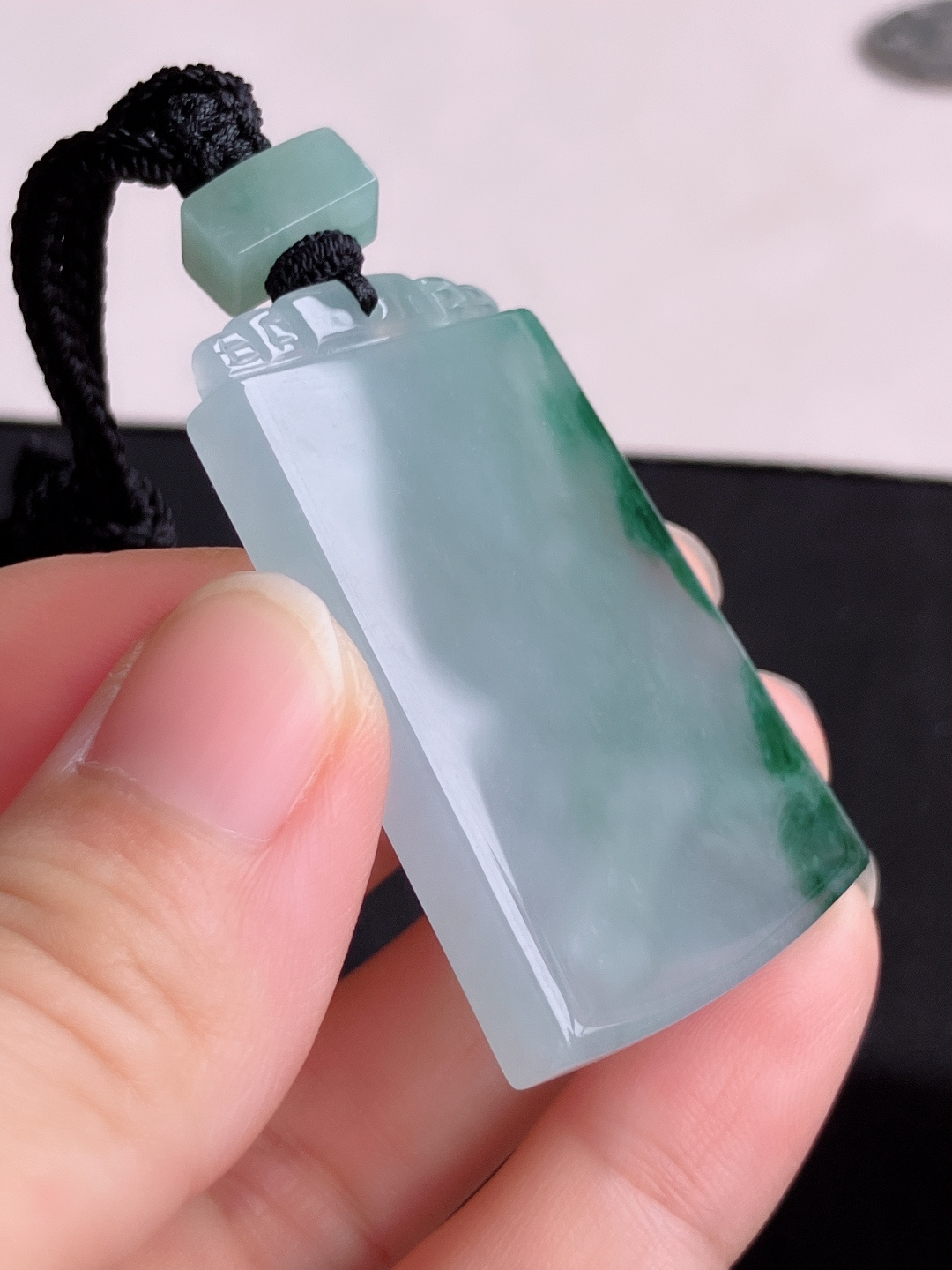 冰飘花平安牌，意境美，尺寸46.6/32/6/自然光实拍
