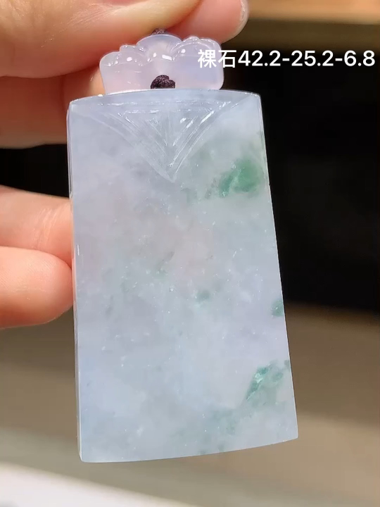 冰飘花仿古牌,老坑冰透 种老水足 水润光泽,性比高,无裂,尺寸看图