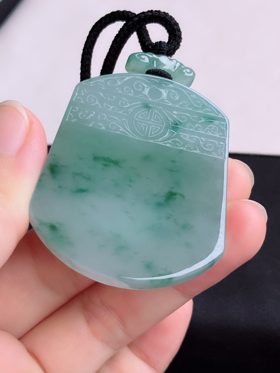 冰飘花平安牌，意境美，尺寸51.6/41.6/5.8/自然光实拍