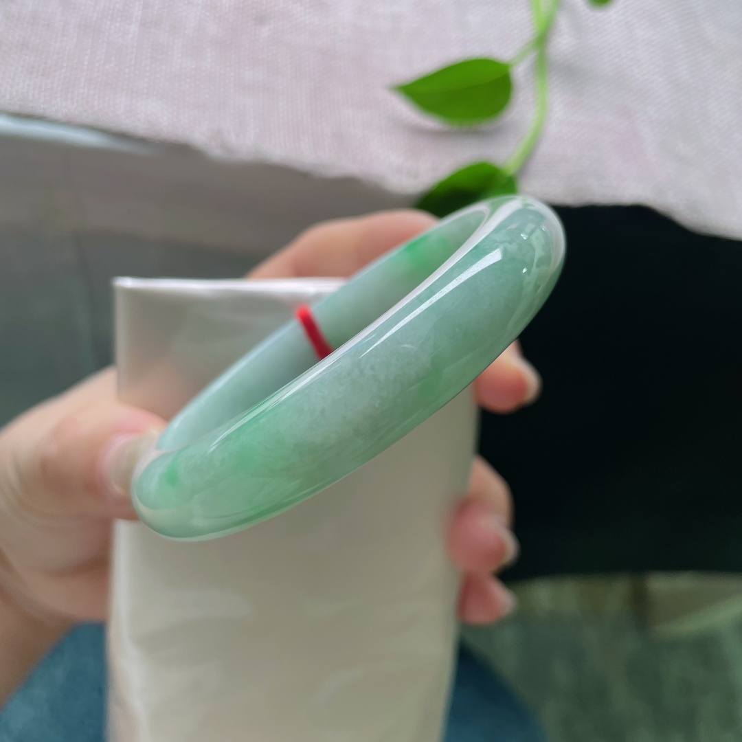 飘绿正圈，水润细腻，清新，甜美，贵气，皮纹，ss57211a