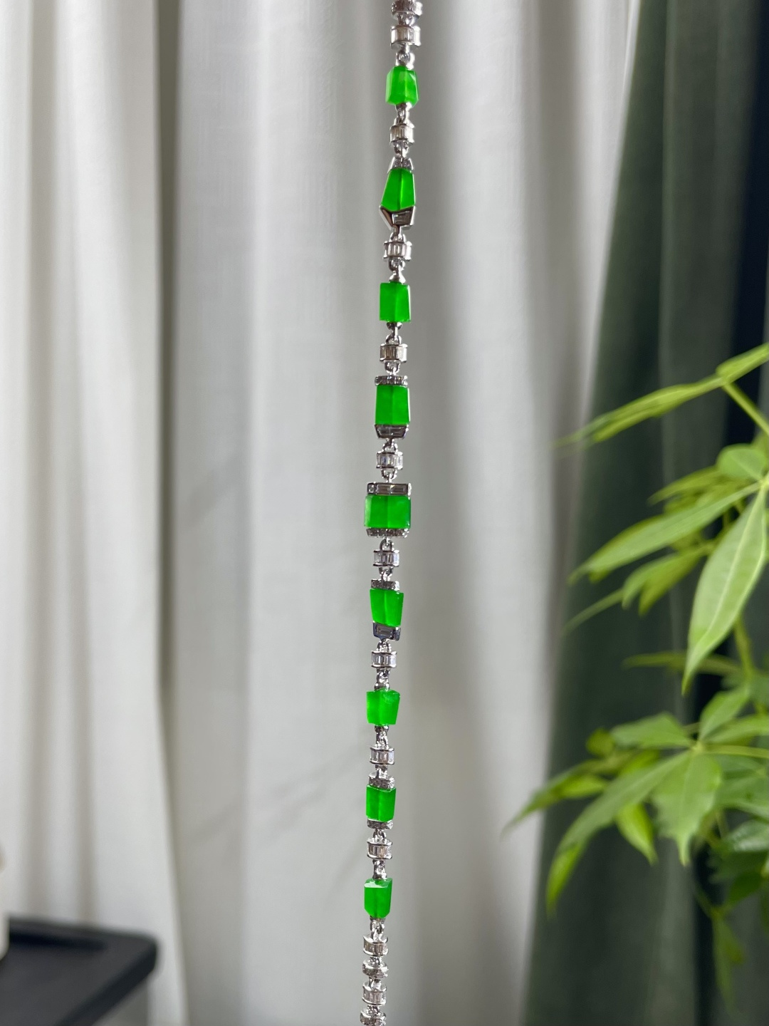 新品 | 冰种正阳绿桶珠手链裸石：取大6*5*3mm 取小5*7*3mm