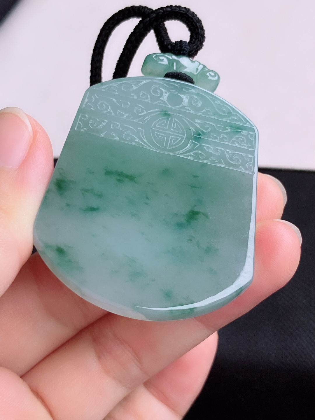 冰飘花平安牌，意境美，尺寸51.6/41.6/5.8/自然光实拍