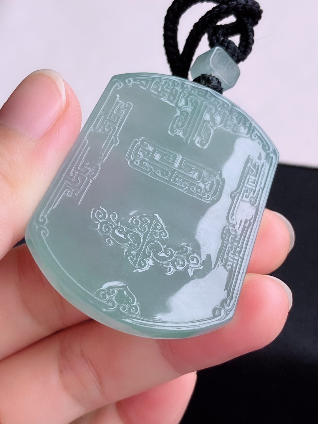 ️底色平安牌，晶莹剔透，尺寸50.8/38/5.8/自然光实拍