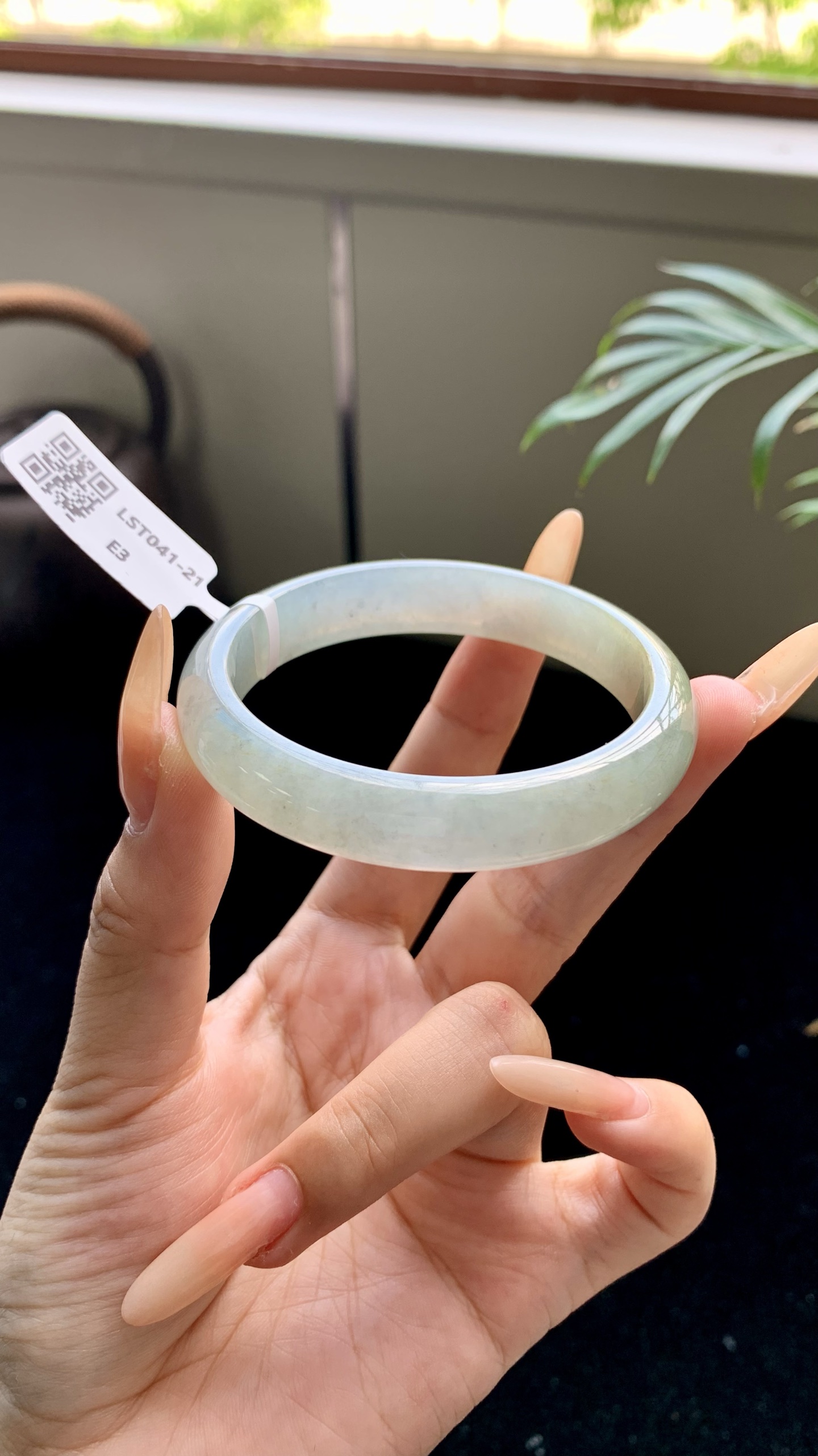 黄翡乌鸡正圈成品,LST041-21,尺寸：52-11-7