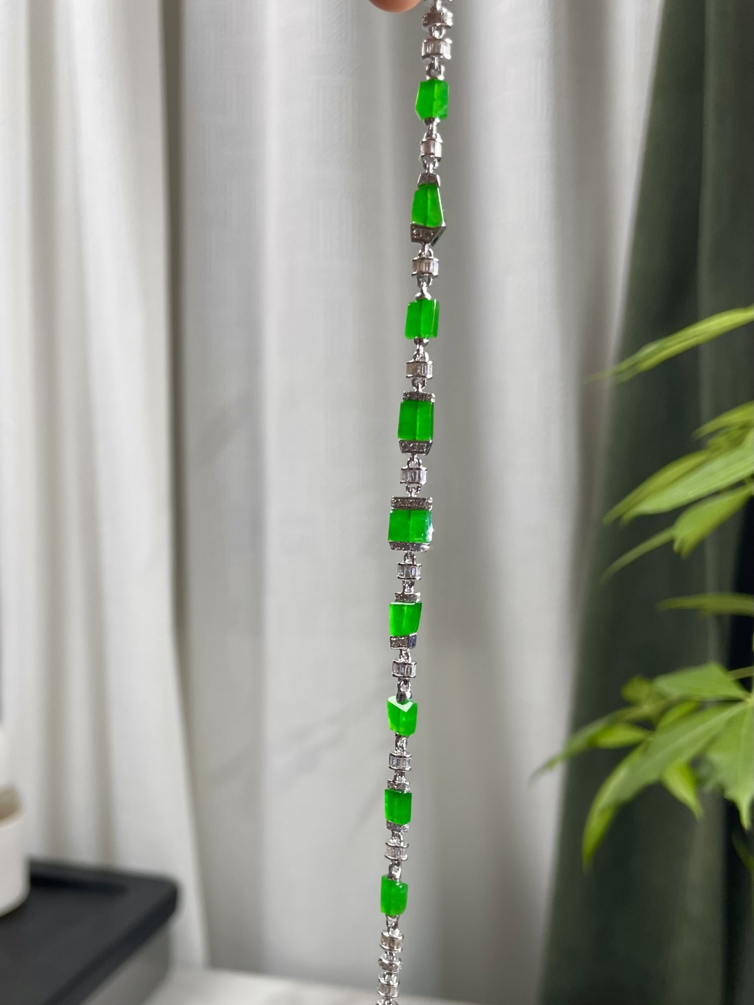 新品 | 冰种正阳绿桶珠手链裸石：取大6*5*3mm 取小5*7*3mm