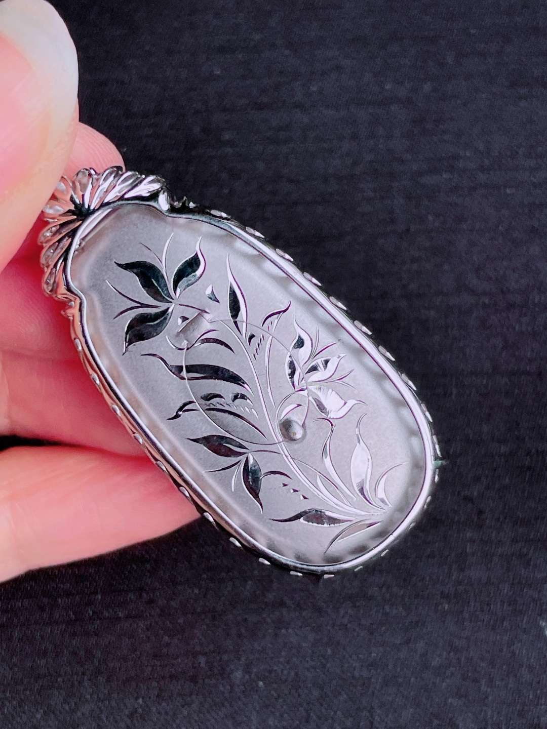 ️高冰紫福瓜吊坠，晶莹剔透，新颖时尚，品相，44-25