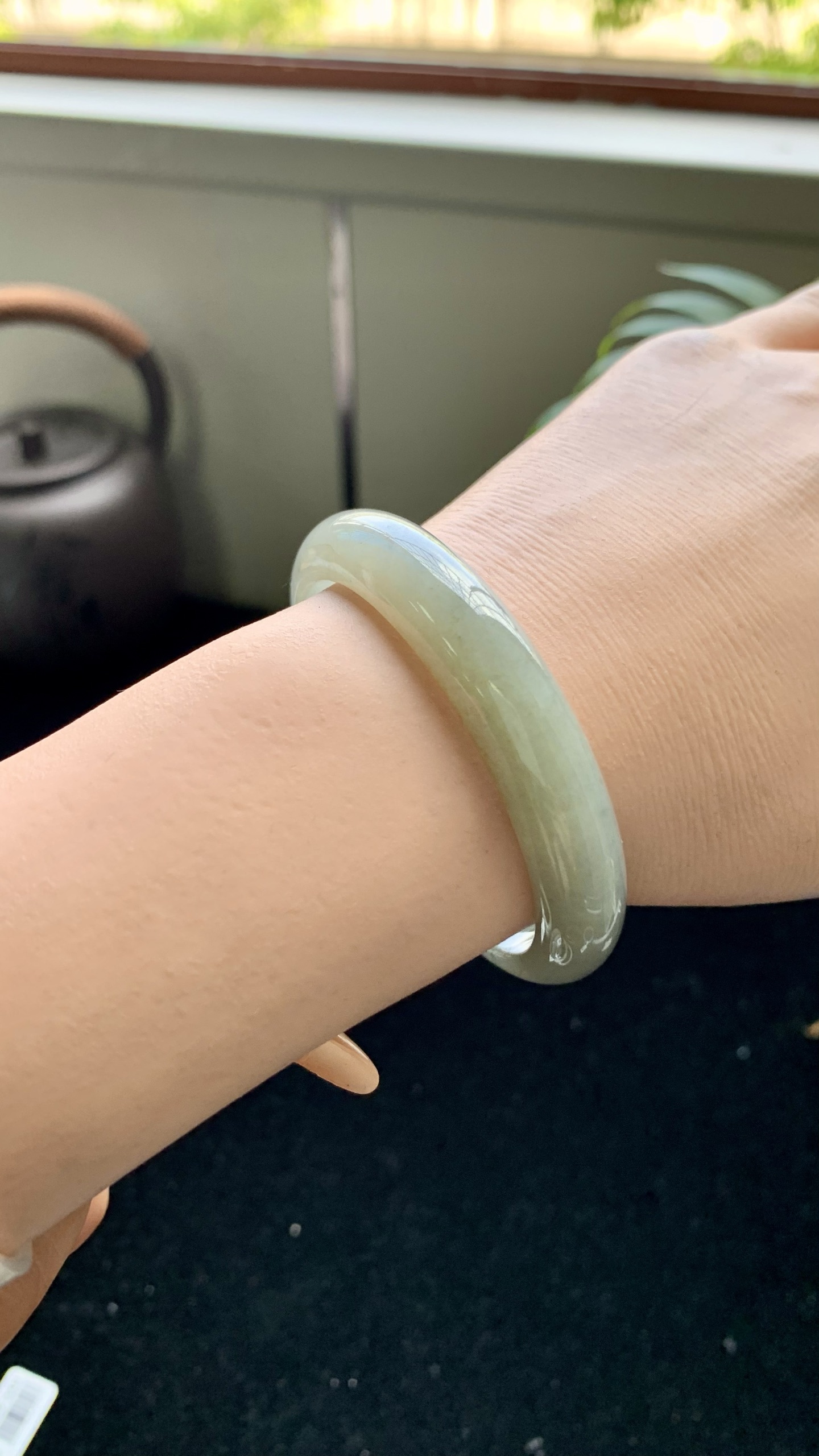 黄翡乌鸡正圈成品,LST041-21,尺寸：52-11-7