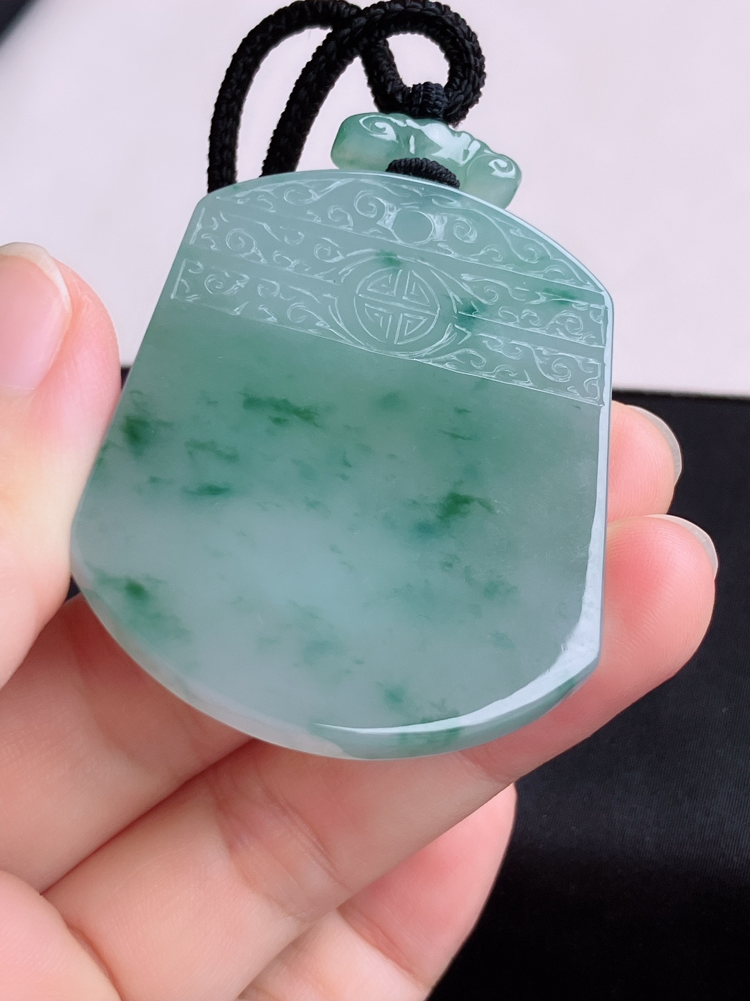 冰飘花平安牌，意境美，尺寸51.6/41.6/5.8/自然光实拍