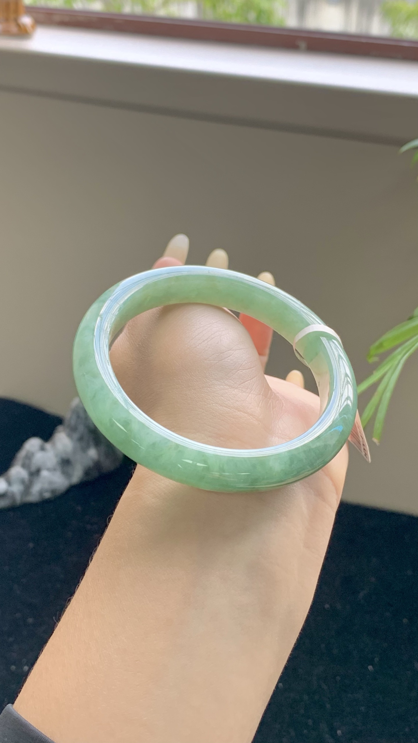 湖水绿飘花正圈成品 HYY-4177 尺寸：57-10.5-8