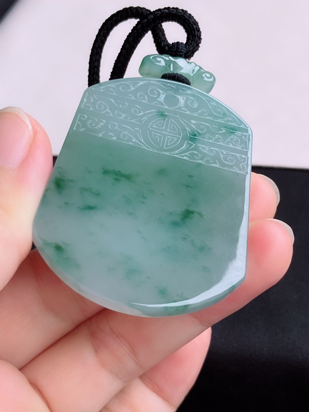 冰飘花平安牌，意境美，尺寸51.6/41.6/5.8/自然光实拍