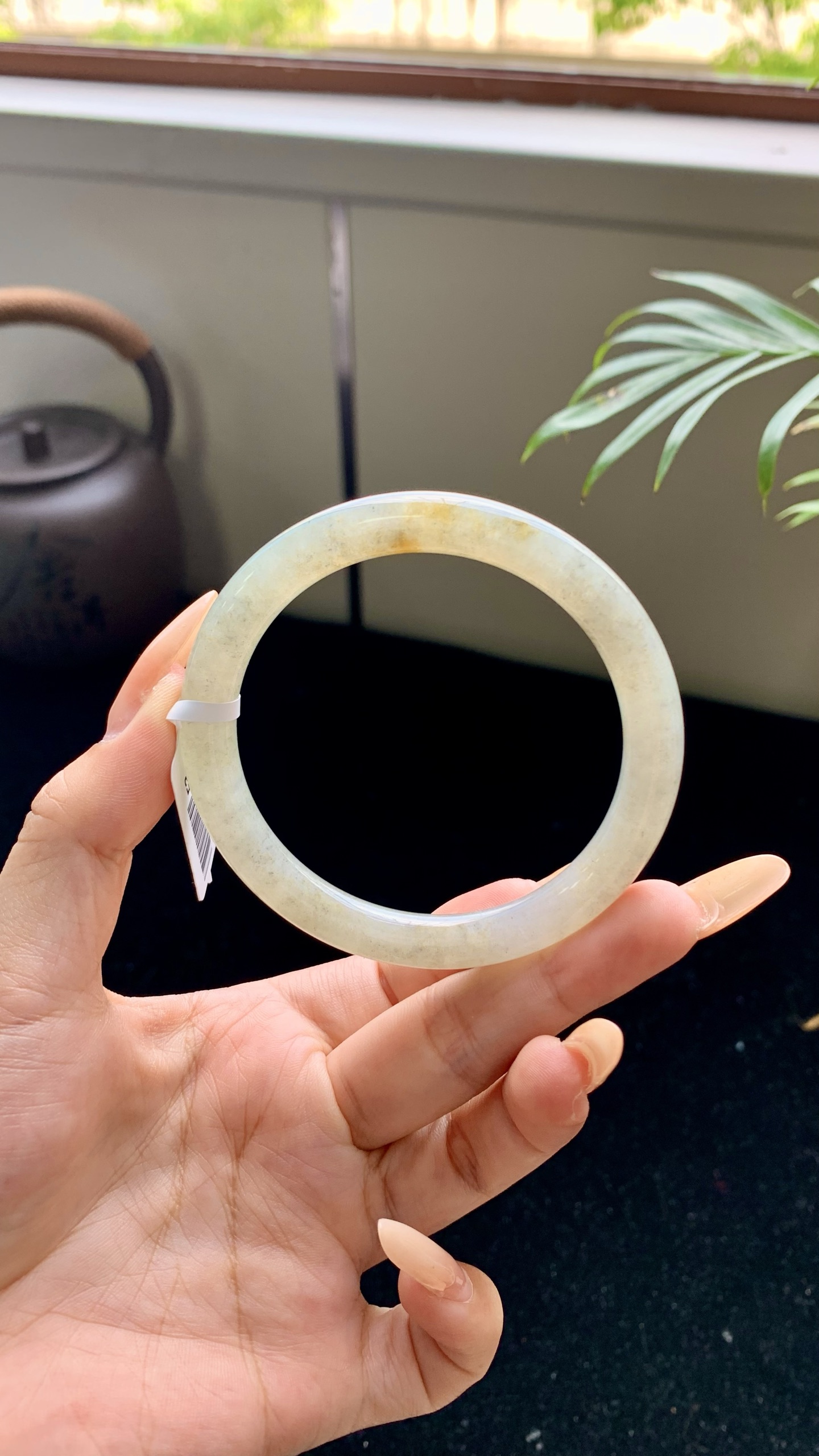 黄翡乌鸡美人条成品 LST041-72 尺寸：57-8-8