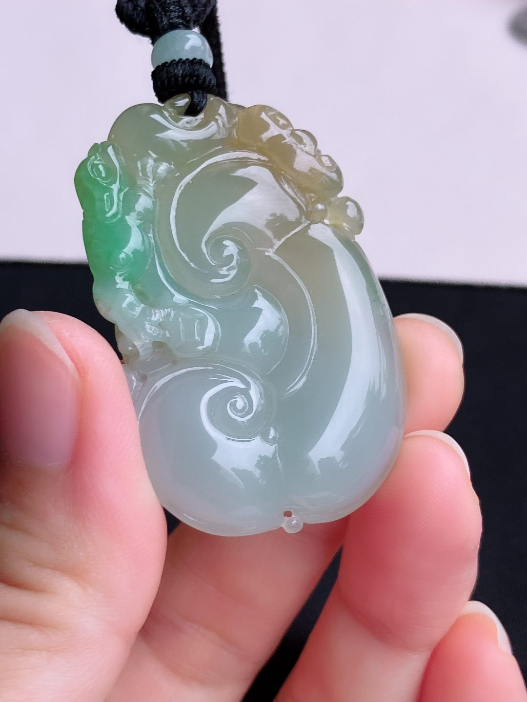 三彩如意，晶莹剔透，特色，尺寸46/30.5/7/自然光实拍
