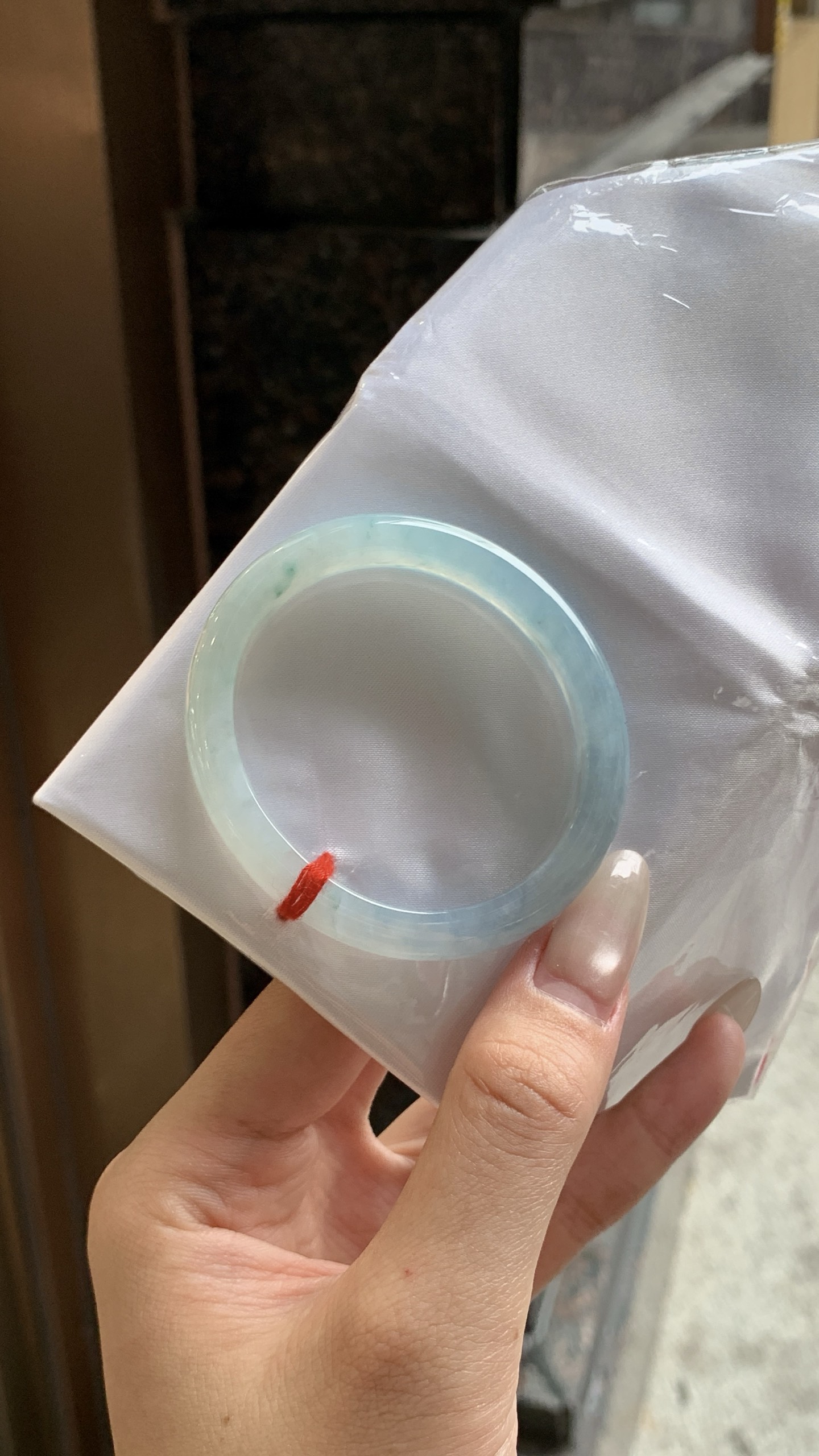 蓝紫贵妃成品手镯,尺寸51.3-9.4-6.7