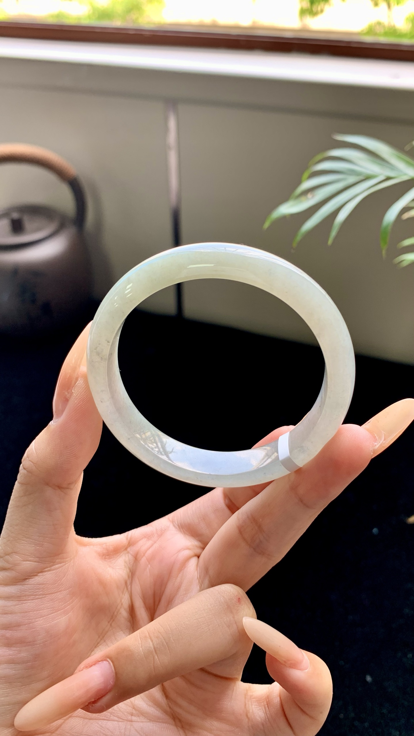 黄翡乌鸡正圈成品,LST041-21,尺寸：52-11-7