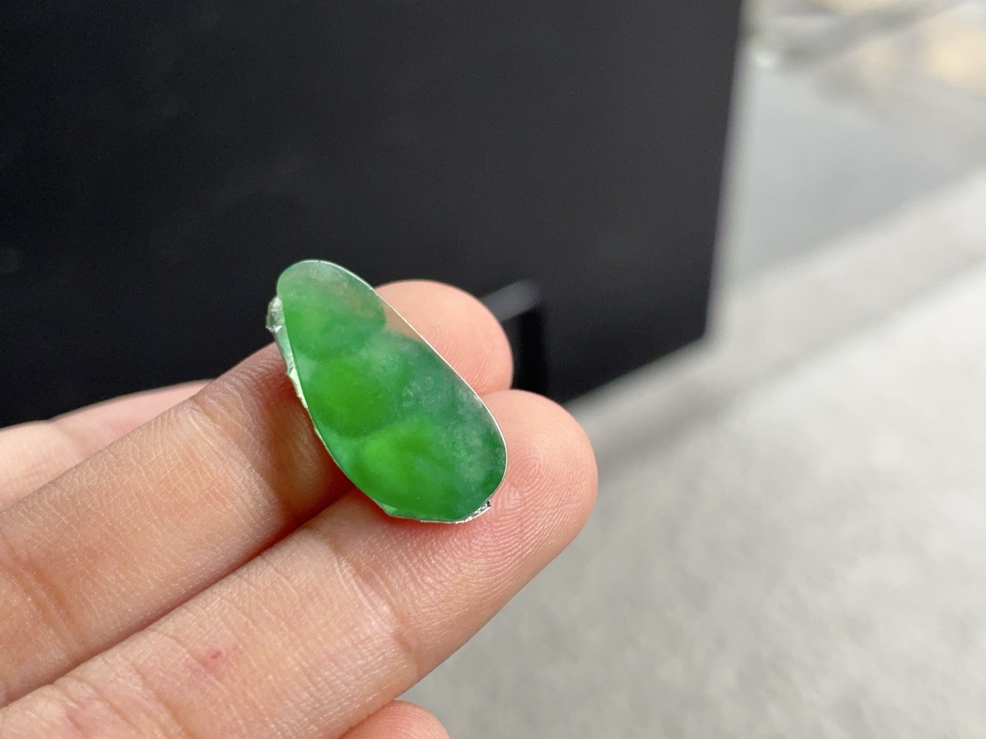 绿福豆，尺寸：22.3×10.5×2.6