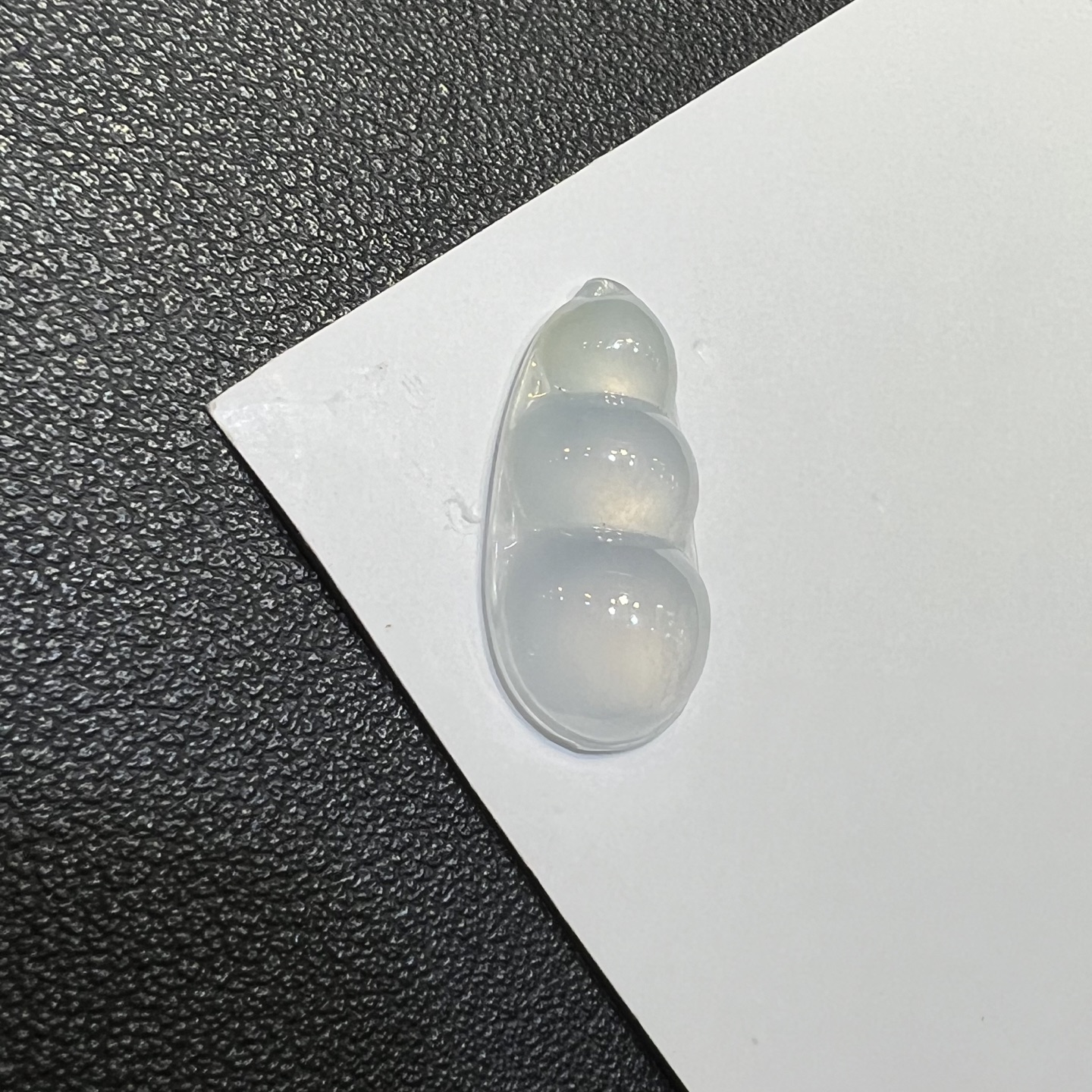 冰种翡翠豆子吊坠裸石挂件福豆天然缅甸A货饱满圆润精品