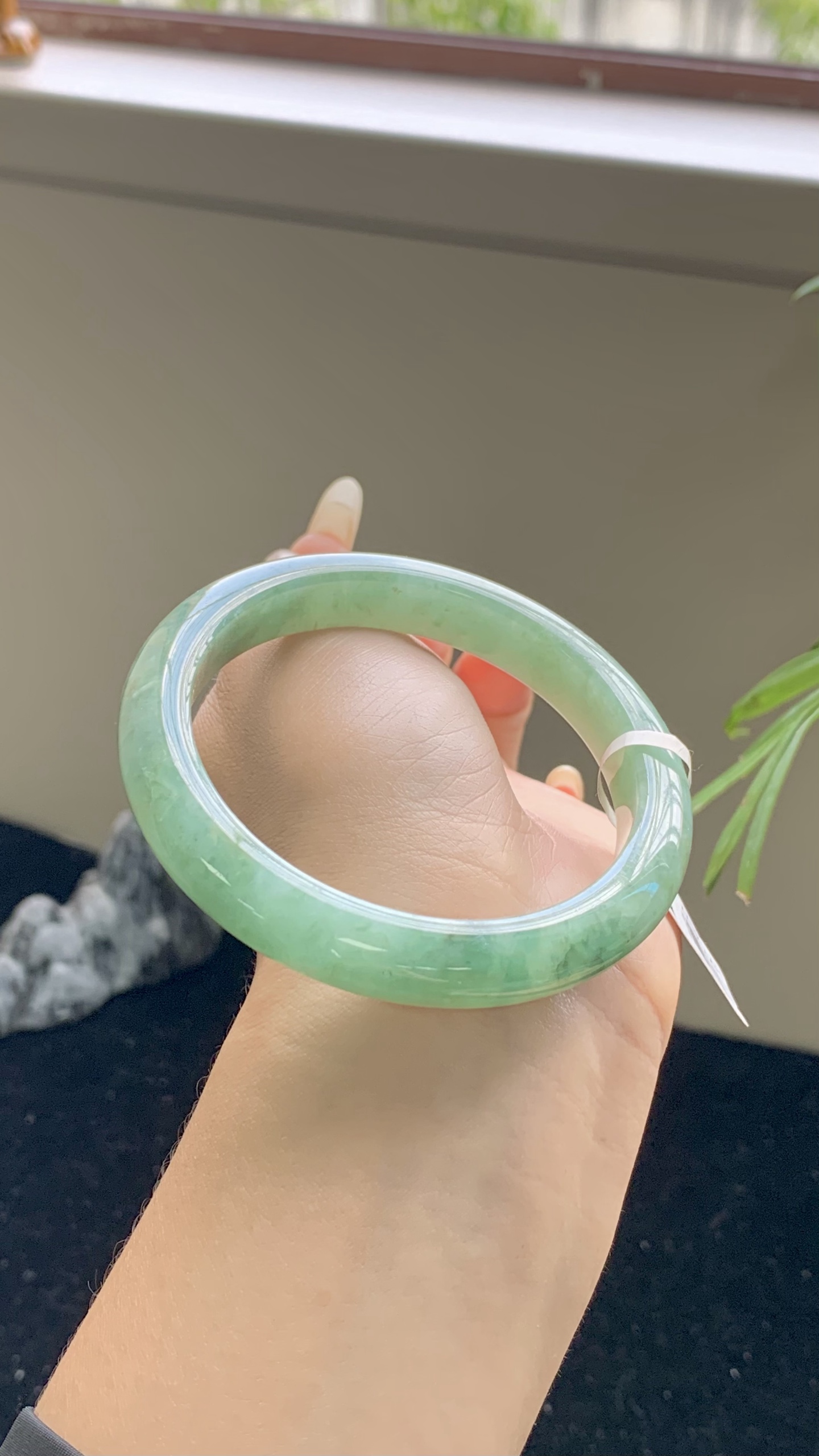 湖水绿飘花正圈成品 HYY-4177 尺寸：57-10.5-8