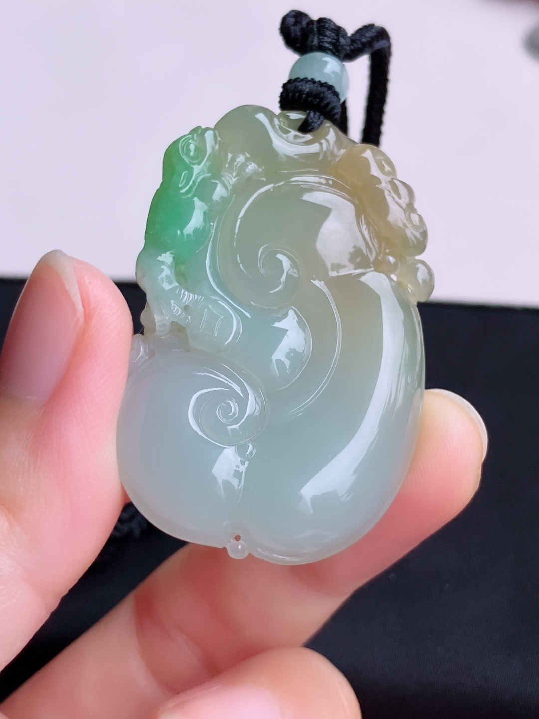 三彩如意，晶莹剔透，特色，尺寸46/30.5/7/自然光实拍