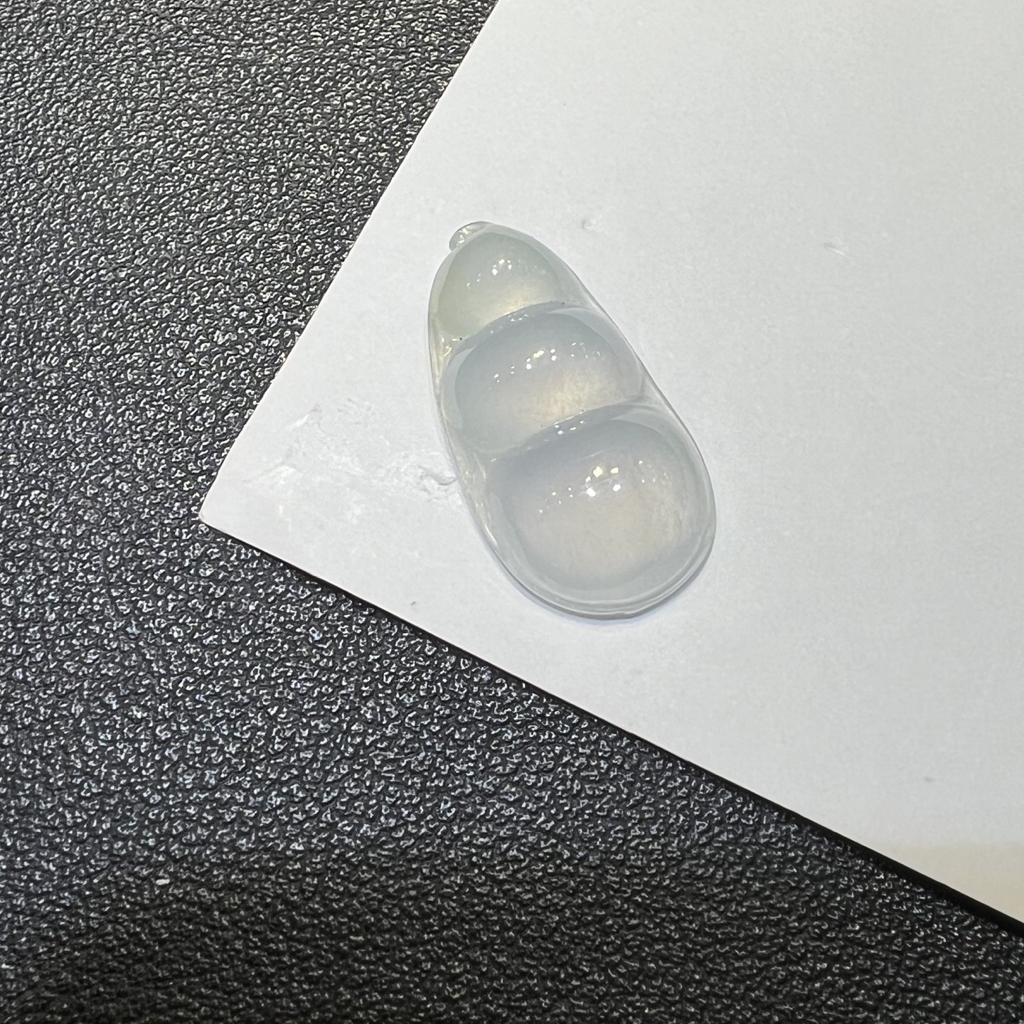冰种翡翠豆子吊坠裸石挂件福豆天然缅甸A货饱满圆润精品
