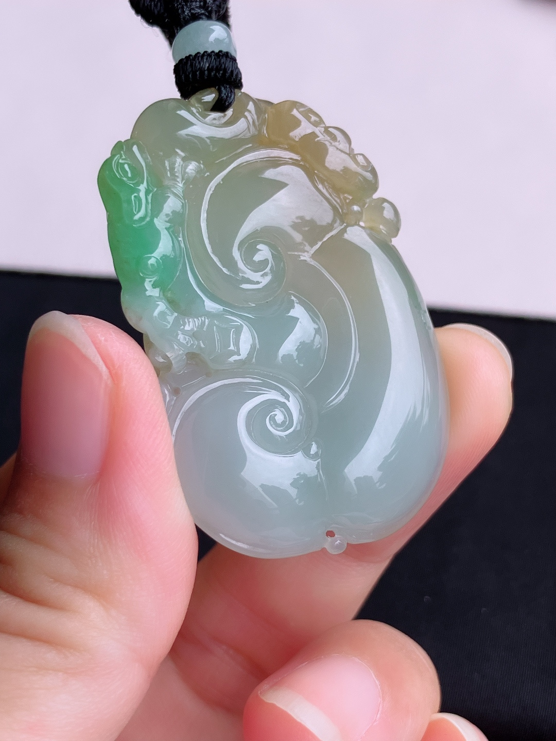 三彩如意，晶莹剔透，特色，尺寸46/30.5/7/自然光实拍