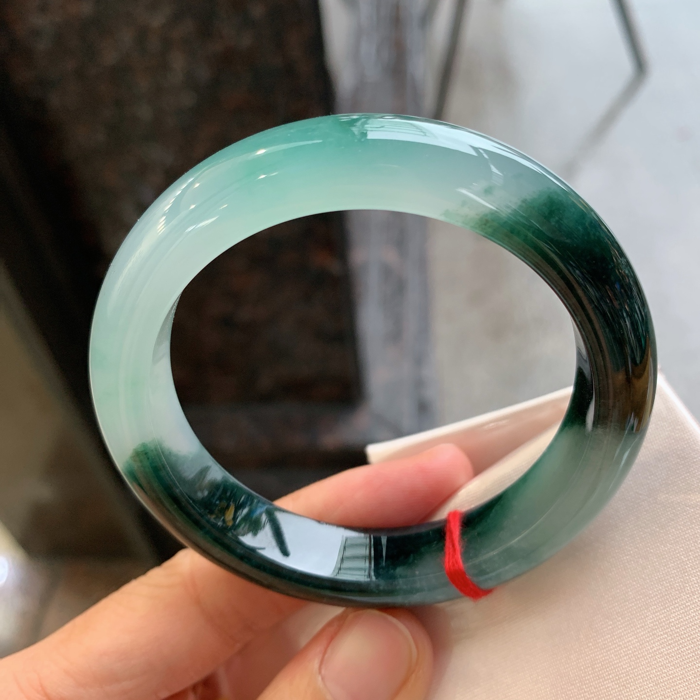 正圈冰飘花 表皮微瑕微扣 冰润