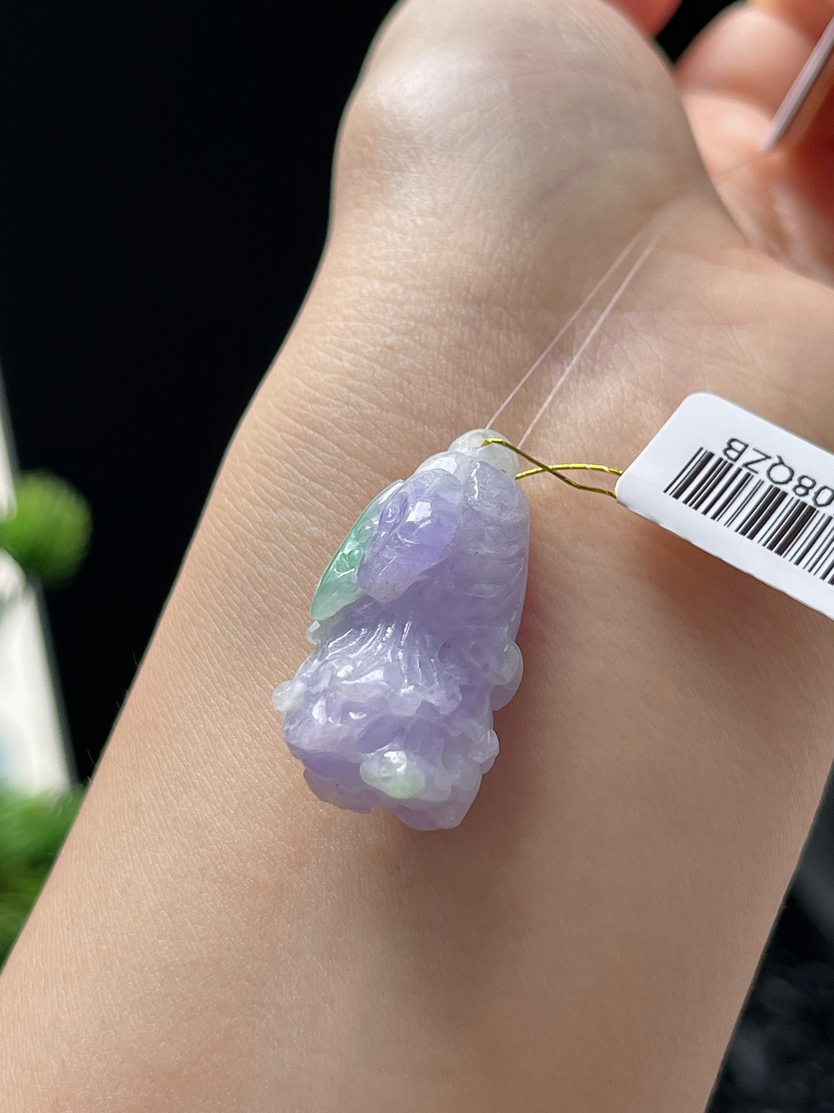 翡翠糯化种紫色玉白菜