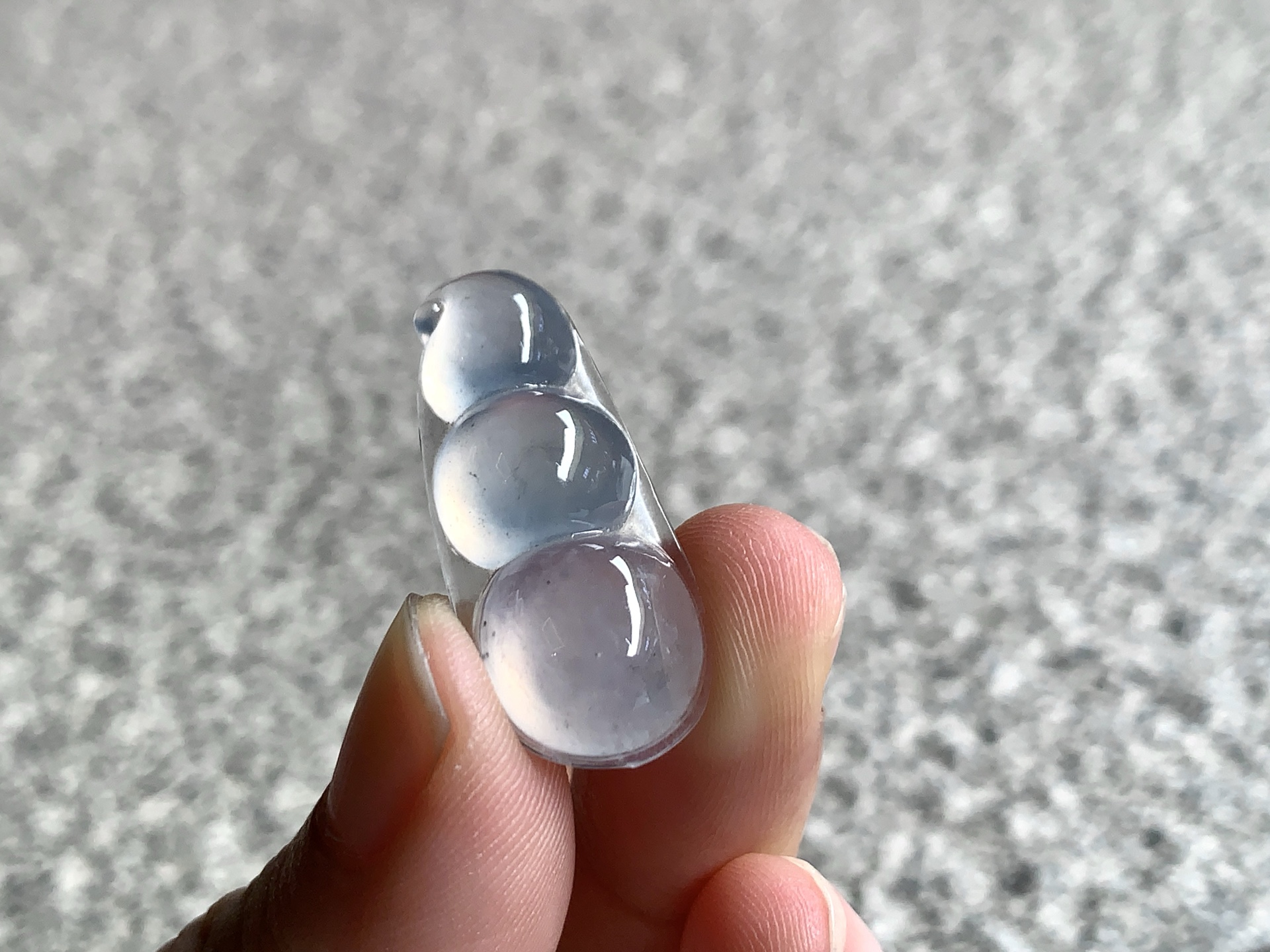 冰种福豆，尺寸：28.3×12×5.4