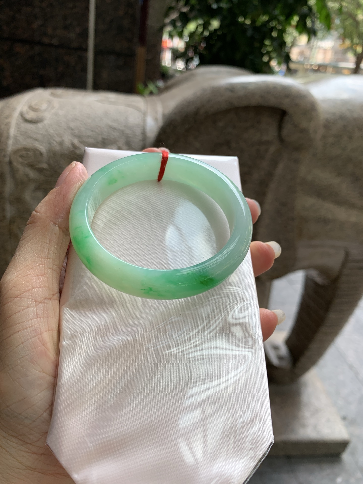 白底青正圈,0829-HN1455,打灯棉线