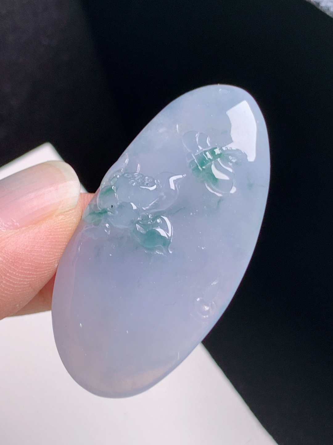 冰粉紫荷花牌，飘绿雅致，清雅温婉