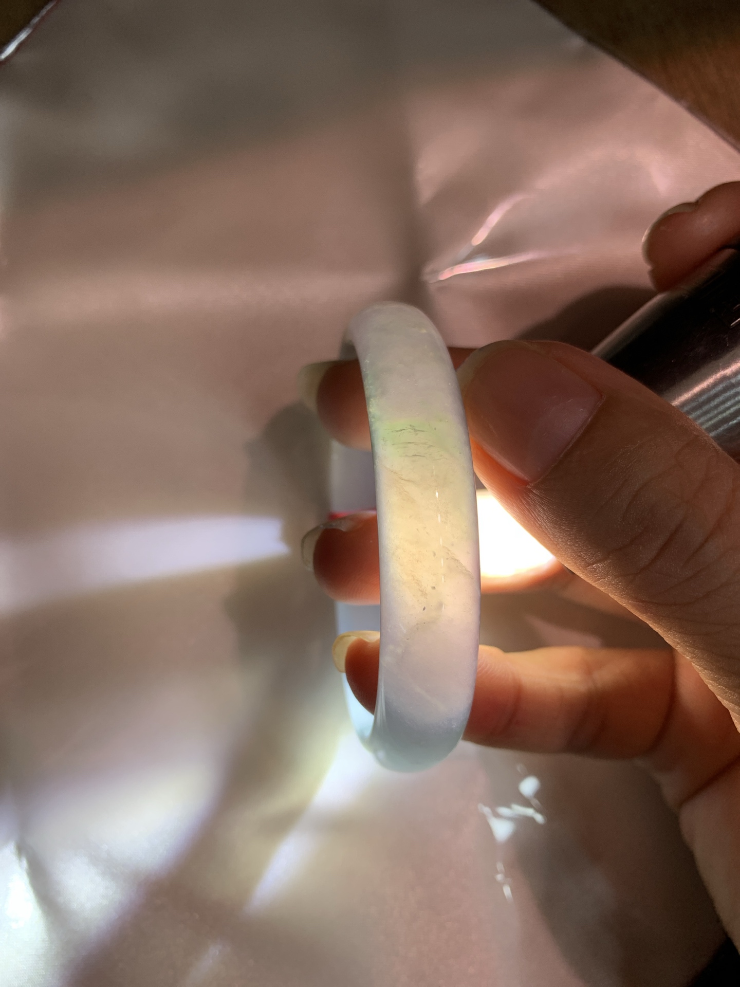 冰飘绿贵妃,打灯细纹，不扣