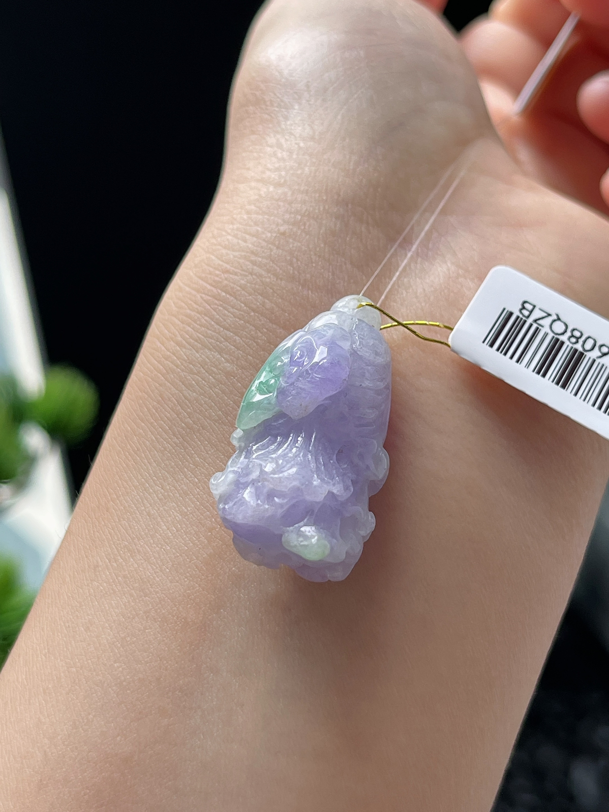 翡翠糯化种紫色玉白菜