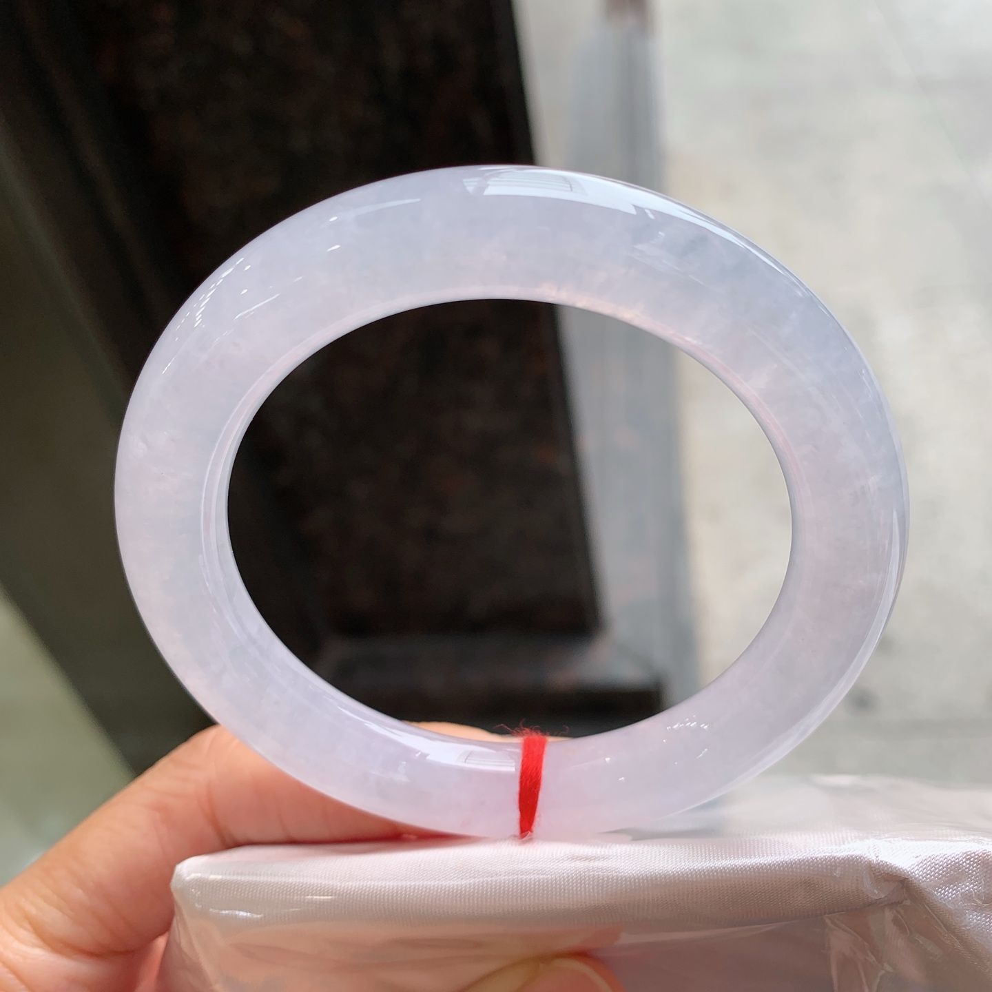 圆条冰镯 微纹 冰润