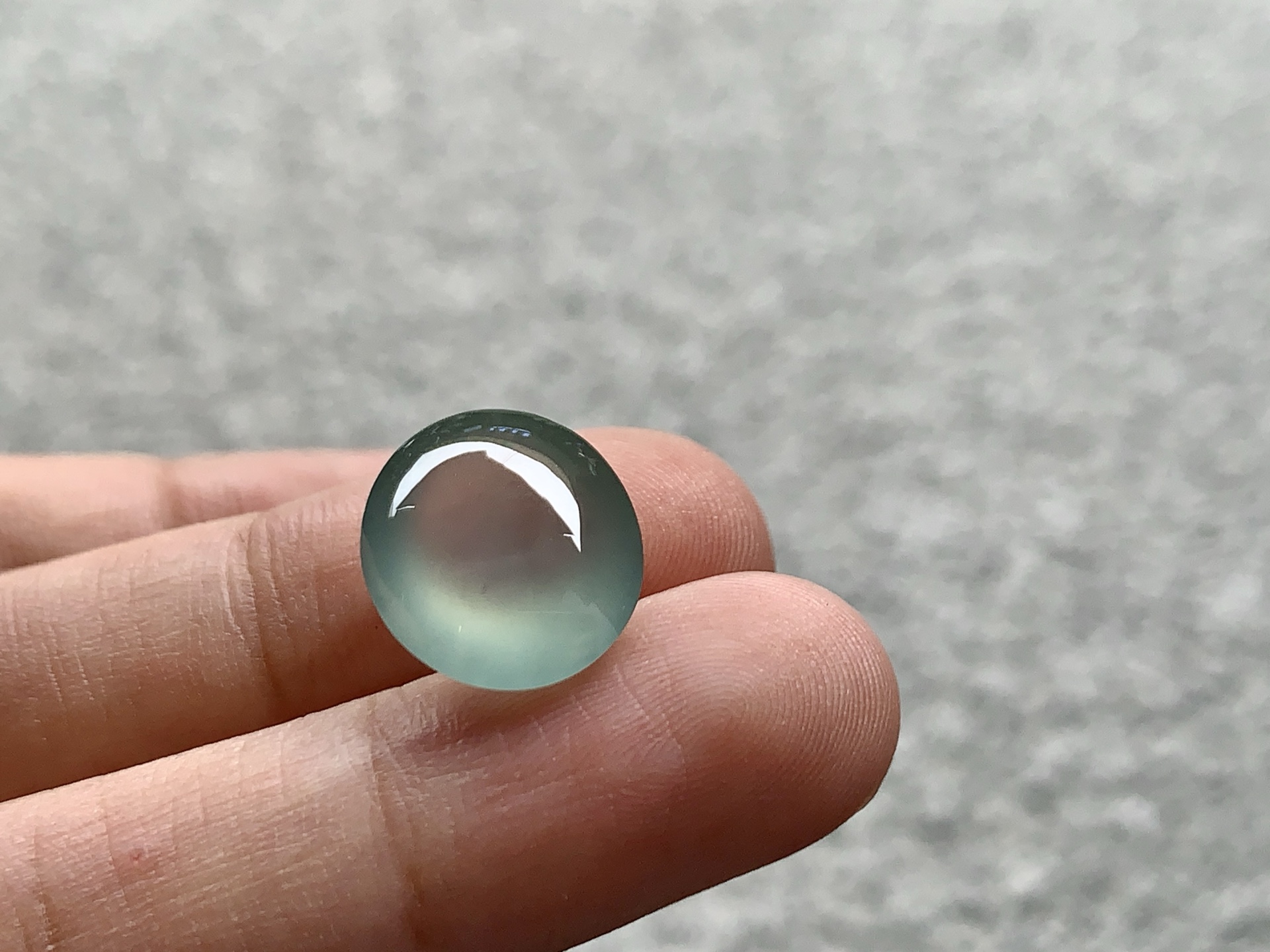 ️ 冰种蛋面，尺寸：13×11.3×7.2