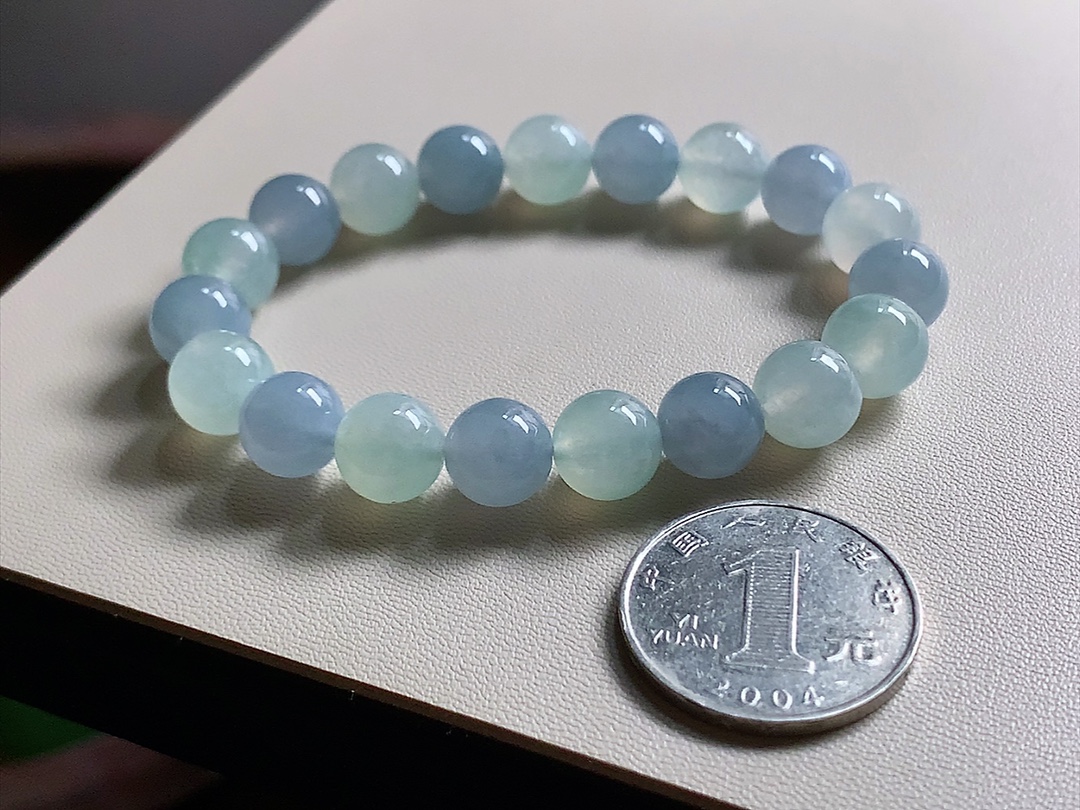 ️ 冰种蓝紫手串 色泽漂亮，种水很好，尺寸10