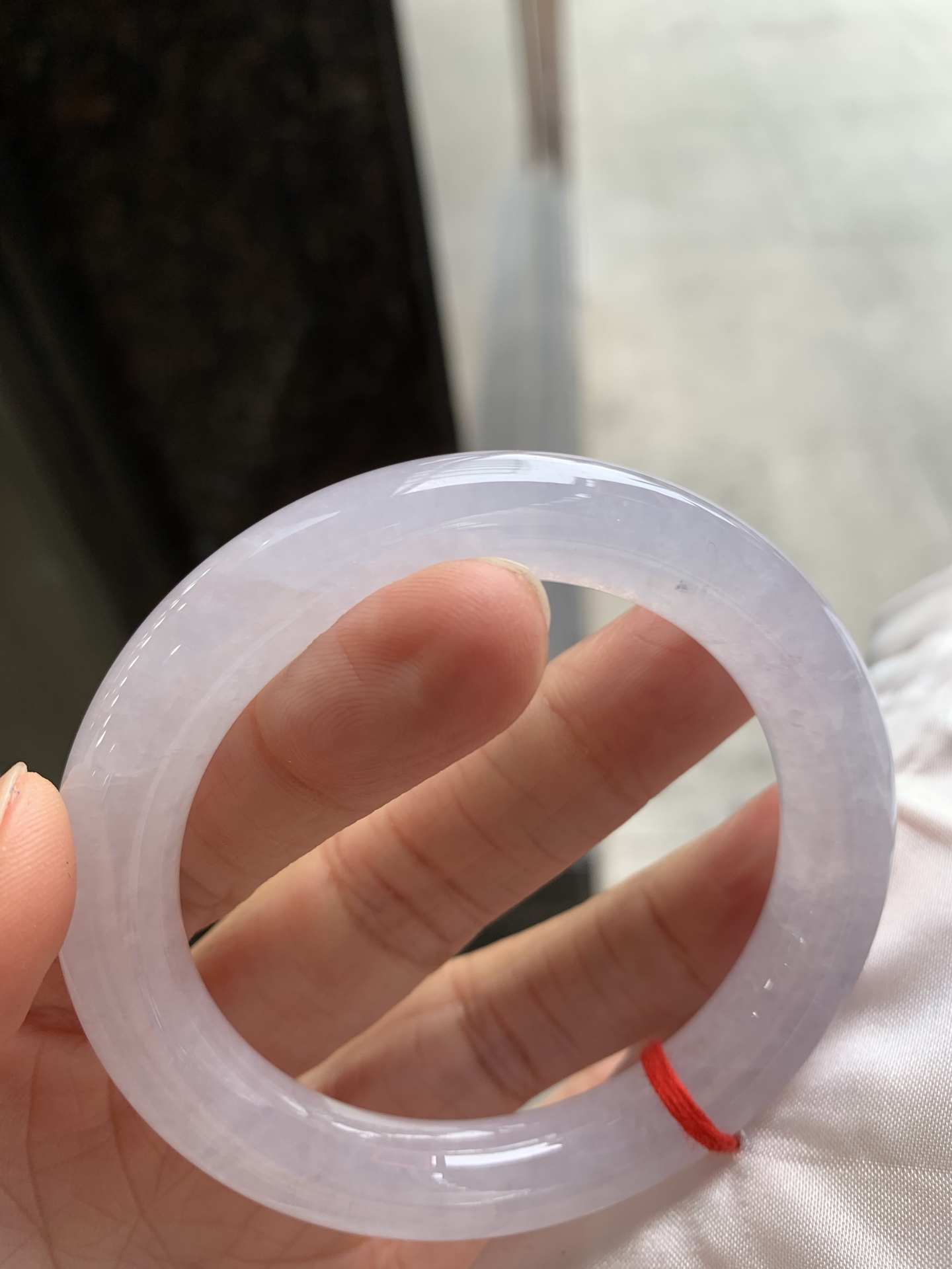 圆条冰镯 微纹 冰润