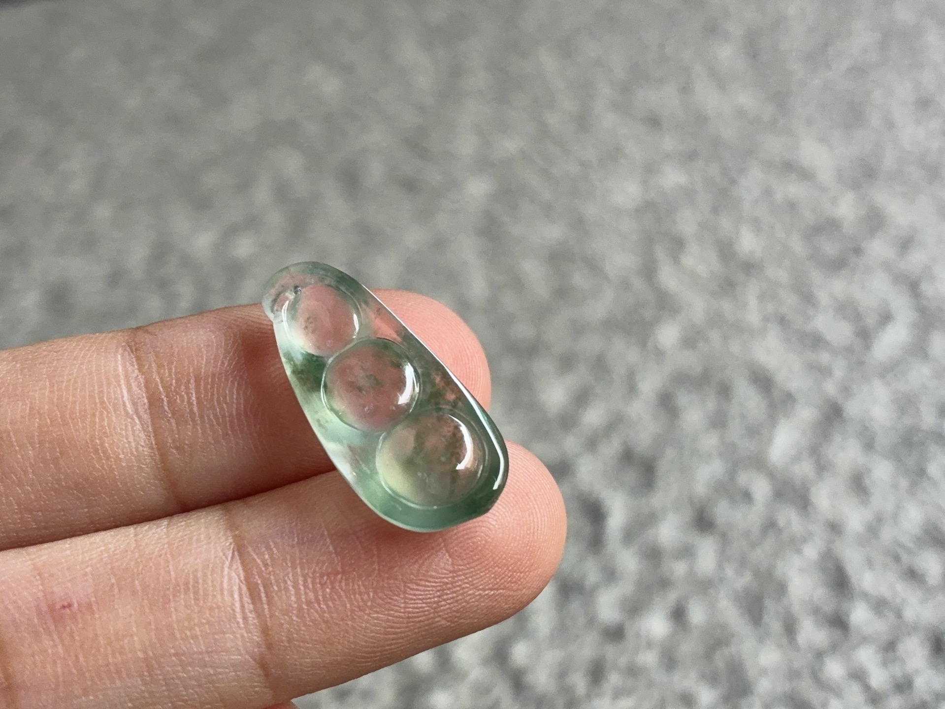飘绿福豆，尺寸：20×9×5