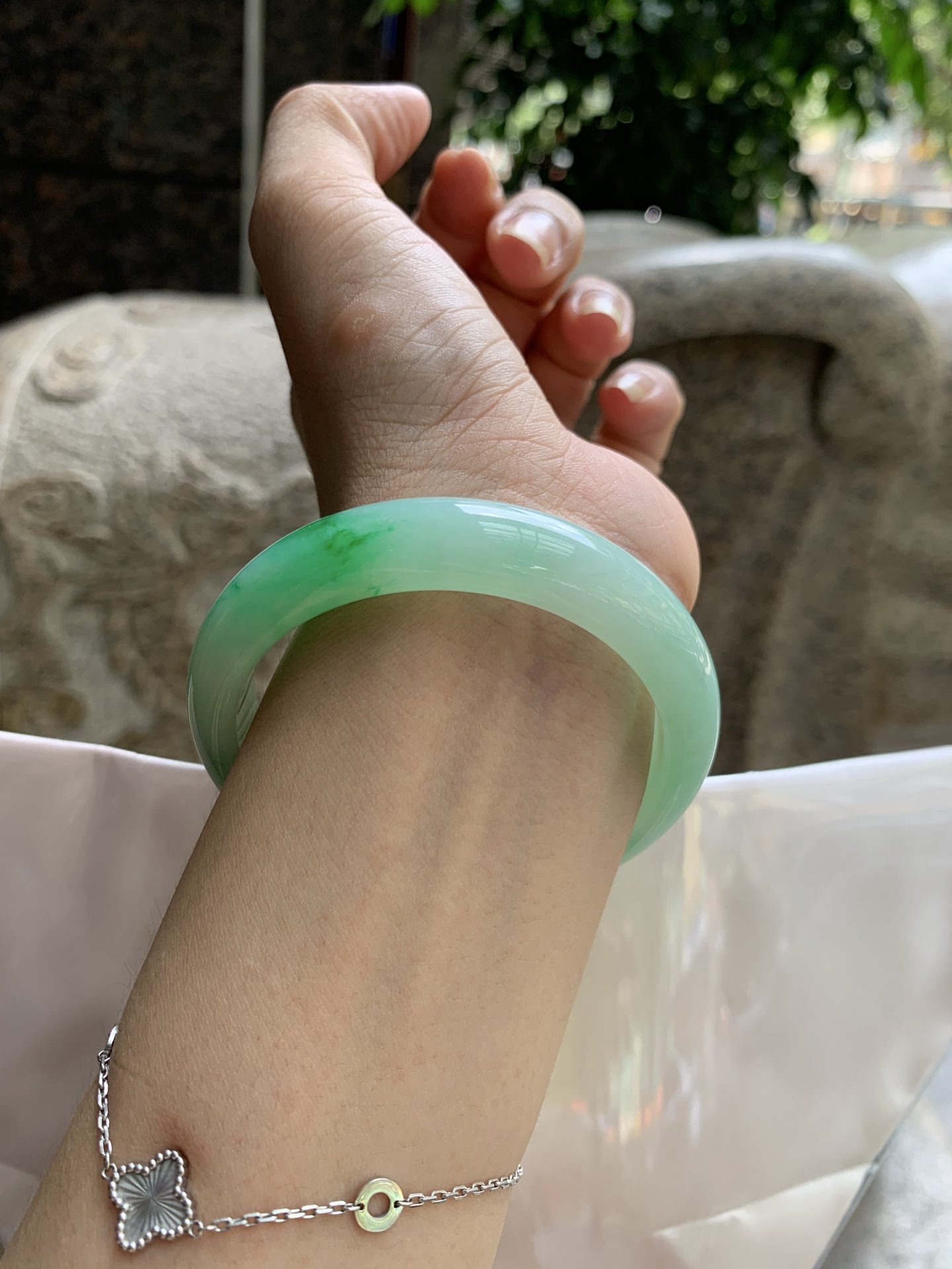 白底青正圈,0829-HN1455,打灯棉线